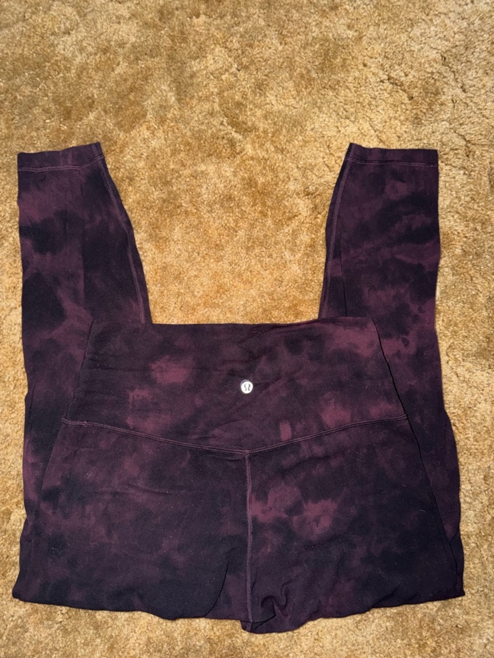 Lululemon Red Tie-Dye Leggings